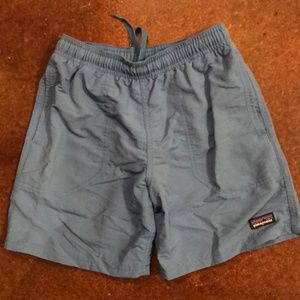 Patagonia Boys Blue Swim Trunks